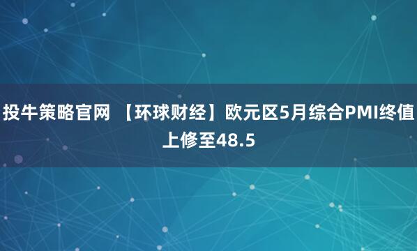 投牛策略官网 【环球财经】欧元区5月综合PMI终值上修至48.5